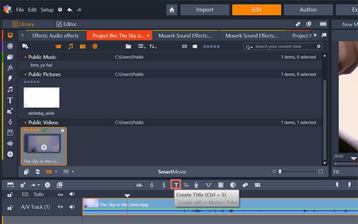 How To Add Video Credits in Pinnacle Studio