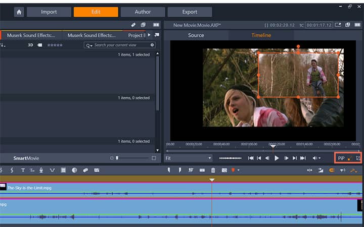 microsoft video editor overlay image