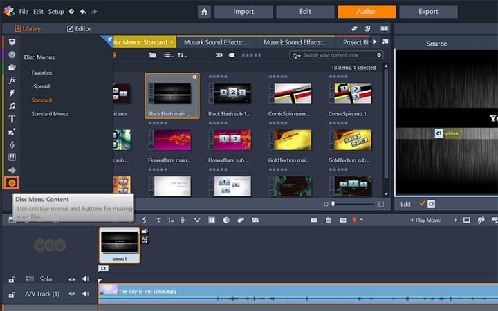 How To Create DVD Menus And Chapters in Pinnacle Studio