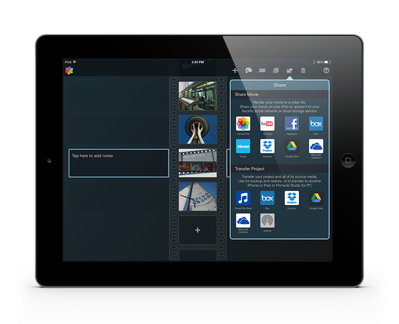 Mobile Video Editing Pinnacle Studio For Ipad Iphone